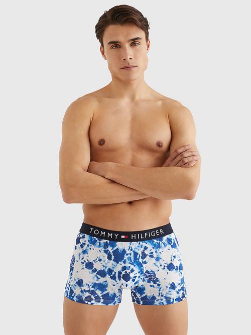 Tommy Hilfiger Original Stretch Microfibre Print Trunks İç Giyim Erkek Bej Rengi | TH856TZP