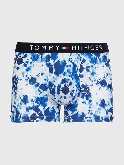 Tommy Hilfiger Original Stretch Microfibre Print Trunks İç Giyim Erkek Bej Rengi | TH856TZP