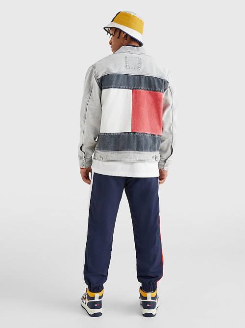 Tommy Hilfiger Oversized Rigid Denim Ceket Erkek Denim | TH347CZO