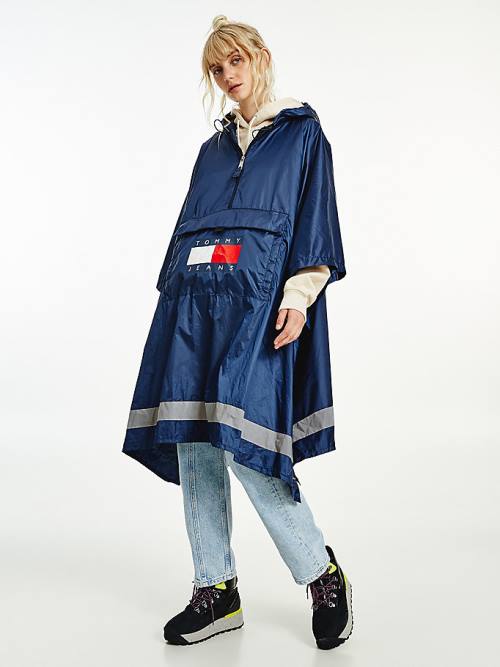 Tommy Hilfiger Packable Poncho Bum Çanta Kadın Kırmızı | TH682OYI