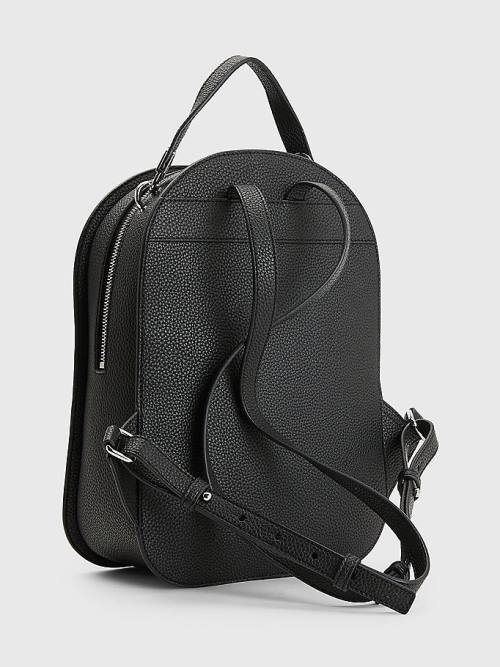 Tommy Hilfiger Pebble Grain Backpack Çanta Kadın Siyah | TH402DSJ