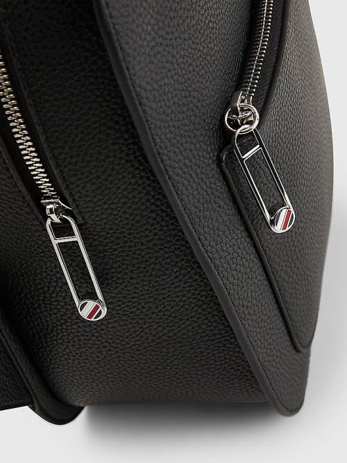 Tommy Hilfiger Pebble Grain Backpack Çanta Kadın Siyah | TH402DSJ