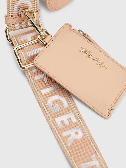 Tommy Hilfiger Pebble Grain Satchel Çanta Kadın Bej Rengi | TH473PBA