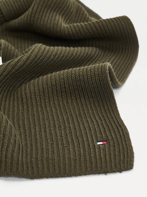 Tommy Hilfiger Pima Pamuklu Cashmere Fular Erkek Kahverengi | TH591DRZ