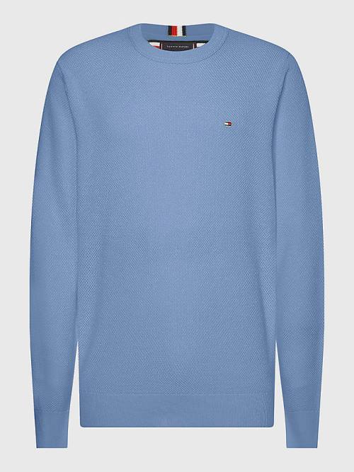 Tommy Hilfiger Plus Crew Neck Jumper Kazak Erkek Mavi | TH268MDU