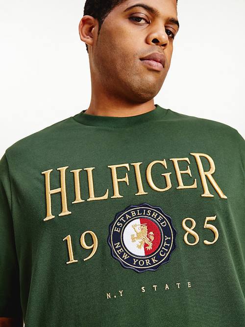 Tommy Hilfiger Plus Icons Relaxed Fit Tişört Erkek Yeşil | TH329OXT