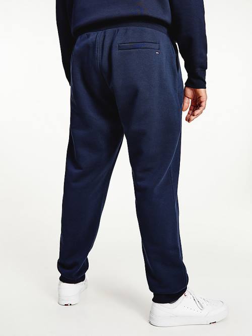 Tommy Hilfiger Plus Organic Pamuklu Flex Fleece Joggers Pantolon Erkek Mavi | TH402DAS