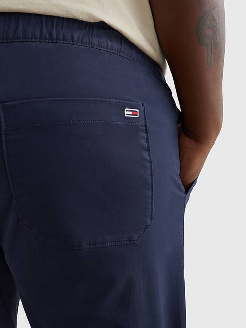 Tommy Hilfiger Plus Scanton Slim Fit Joggers Pantolon Erkek Mavi | TH468HCZ