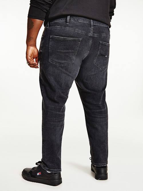 Tommy Hilfiger Plus Simon Skinny Distressed Black Jean Pantolon Erkek Denim | TH432VZW