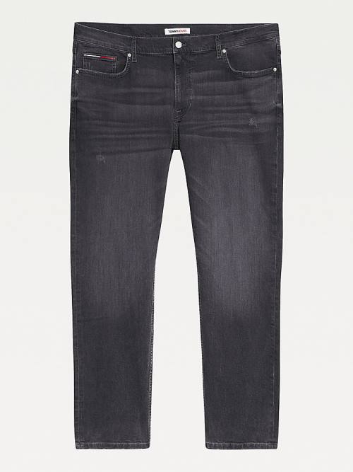 Tommy Hilfiger Plus Simon Skinny Distressed Black Jean Pantolon Erkek Denim | TH432VZW