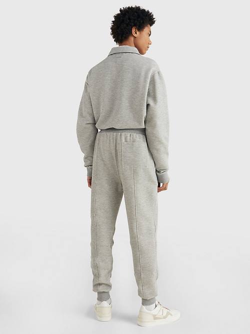 Tommy Hilfiger Prep Cuffed Piping Joggers Pantolon Erkek Gri | TH827ECL