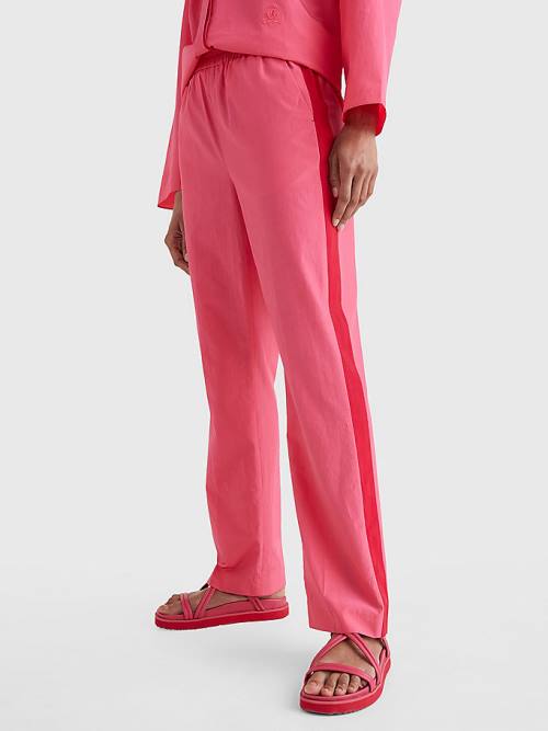 Tommy Hilfiger Prep Relaxed Side Stripe Pantolon Kadın Pembe | TH067GDO