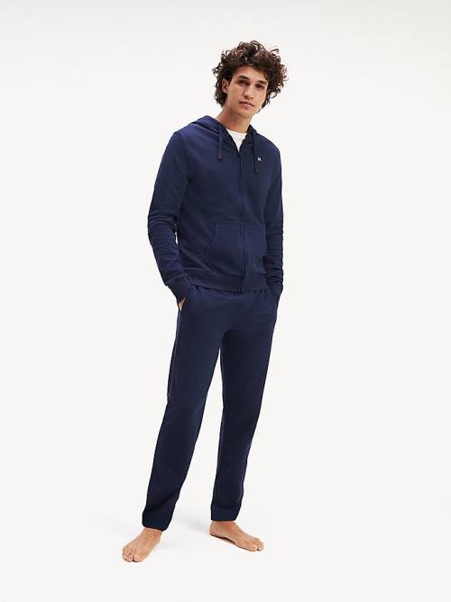 Tommy Hilfiger Pure Pamuklu Joggers Pijama Erkek Mavi | TH713CNT