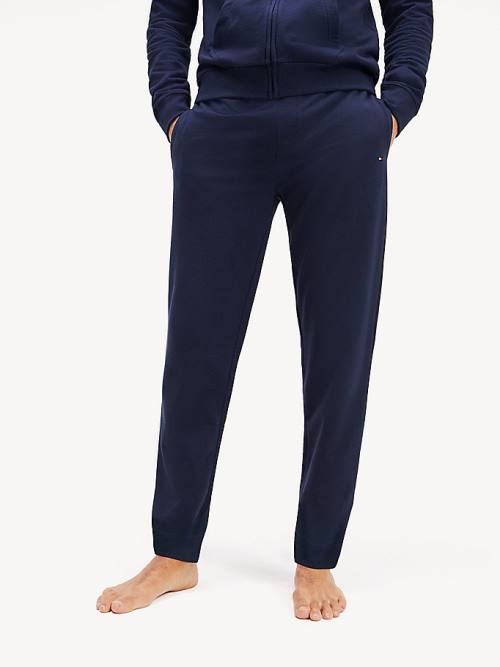 Tommy Hilfiger Pure Pamuklu Joggers Pijama Erkek Mavi | TH713CNT