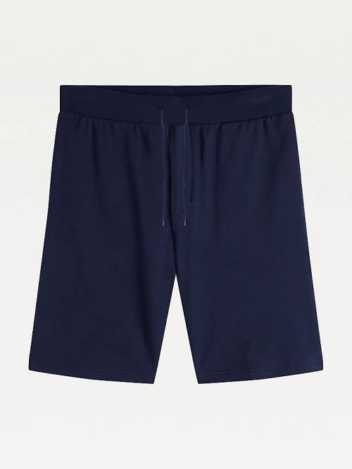 Tommy Hilfiger Pure Pamuklu Shorts Pijama Erkek Mavi | TH095CBW