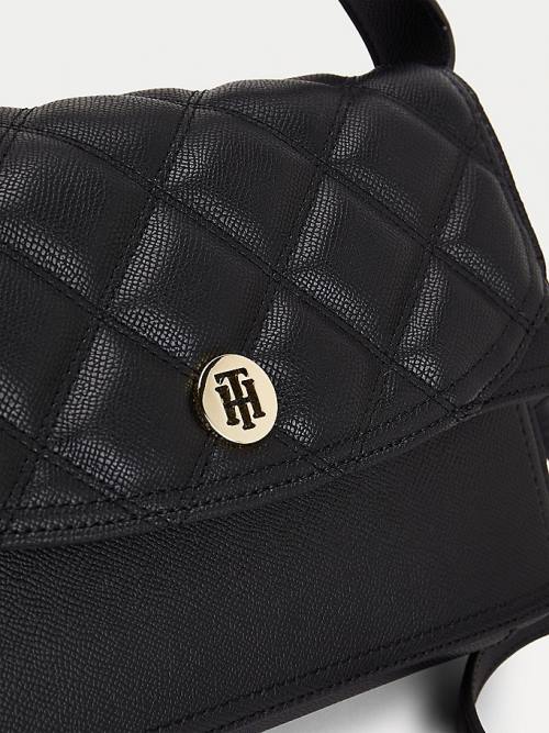 Tommy Hilfiger Quilted Crossover Çanta Kadın Siyah | TH670UDW