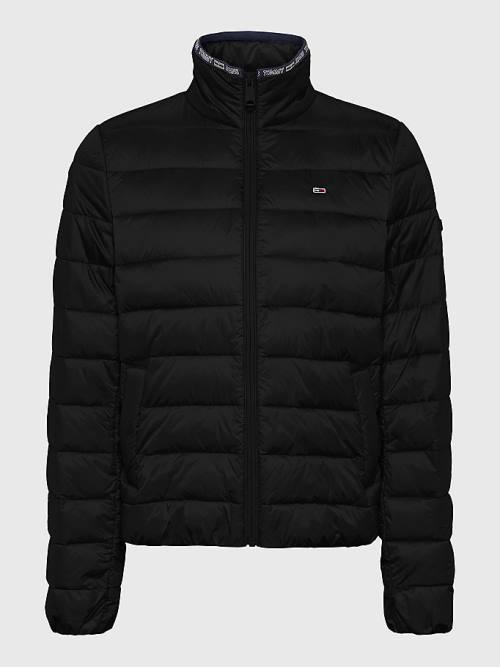 Tommy Hilfiger Quilted Zip-Thru Ceket Kadın Siyah | TH732LVI