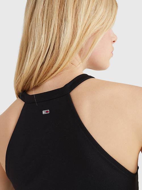 Tommy Hilfiger Racerback Bodycon Elbise Kadın Siyah | TH845BJY