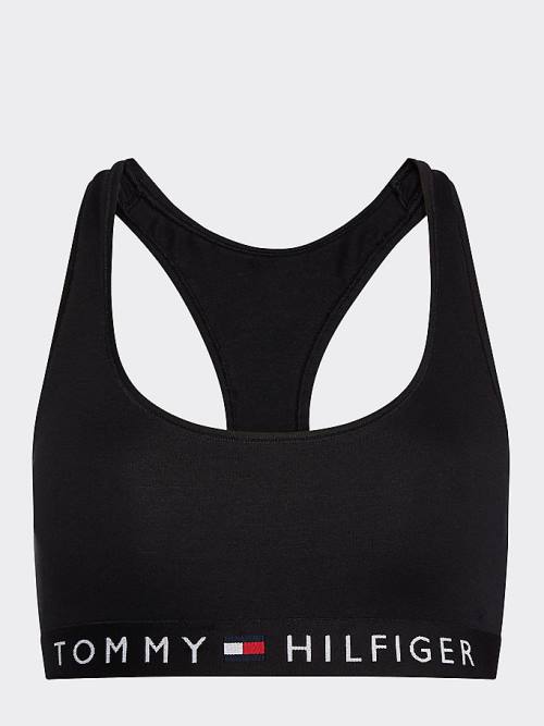 Tommy Hilfiger Racerback Scoop Neck Bralette İç Giyim Kadın Siyah | TH098ZNF