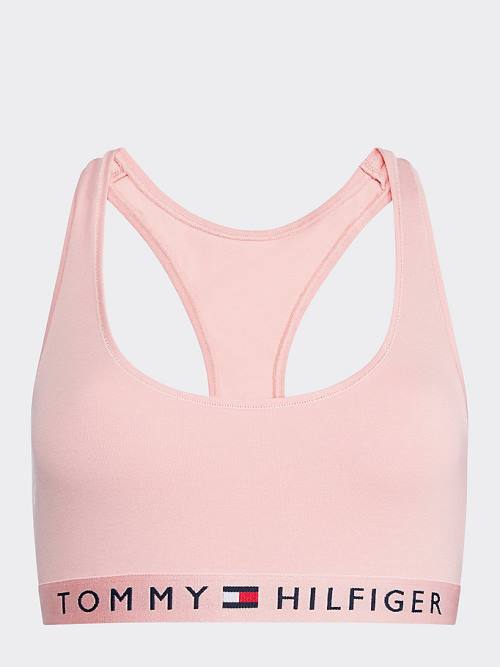 Tommy Hilfiger Racerback Scoop Neck Bralette İç Giyim Kadın Pembe | TH730UKP