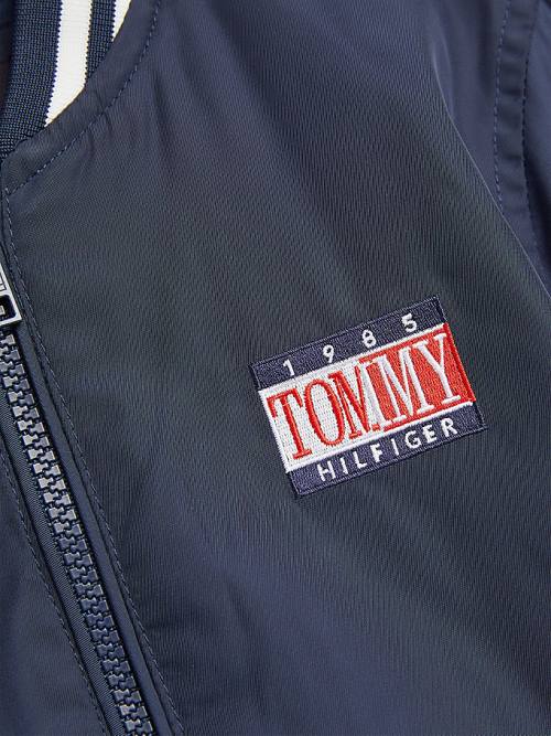 Tommy Hilfiger Recycled Bomber Ceket Kiz Çocuk Mavi | TH641JKD