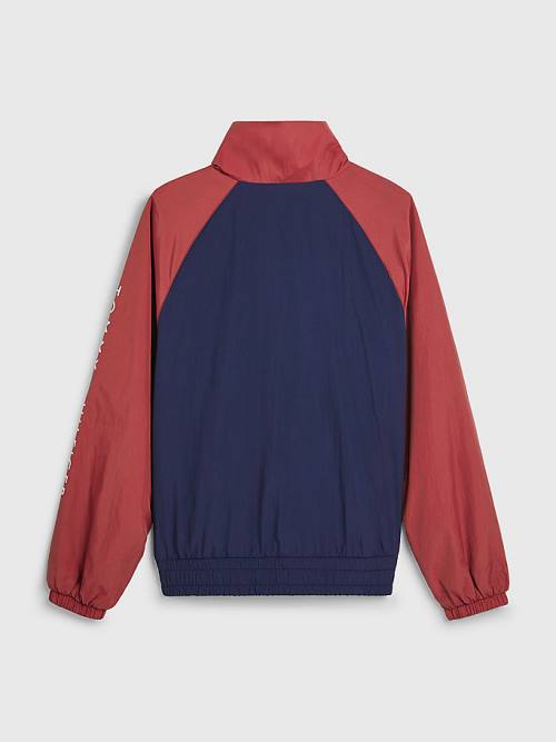 Tommy Hilfiger Recycled Colour-Blocked Parça Ceket Kiz Çocuk Kırmızı | TH124WQJ