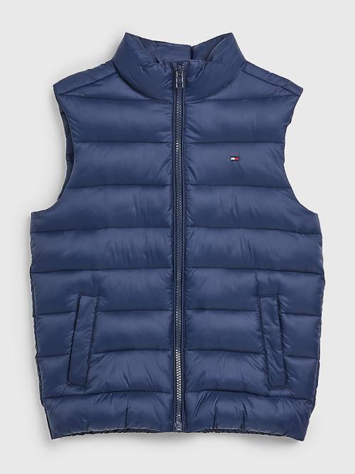 Tommy Hilfiger Recycled Faux Down Vest Ceket Erkek Çocuk Mavi | TH659AUT