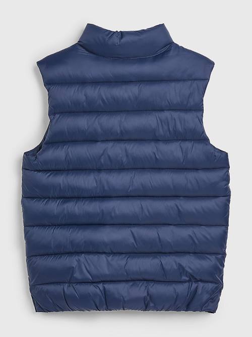 Tommy Hilfiger Recycled Faux Down Vest Ceket Erkek Çocuk Mavi | TH659AUT