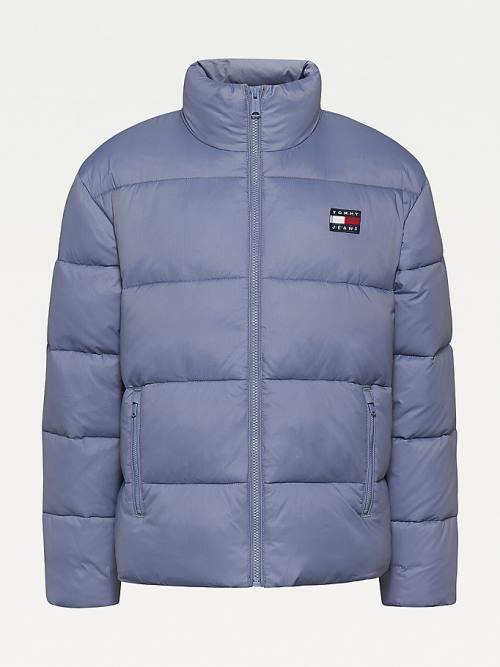 Tommy Hilfiger Recycled Nylon Puffer Ceket Kadın Mor | TH876RNK