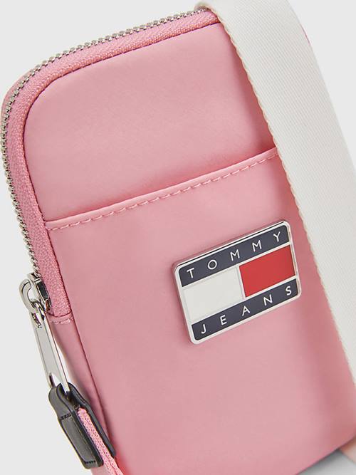 Tommy Hilfiger Recycled Phone Pouch Cüzdan Kadın Pembe | TH390WXC