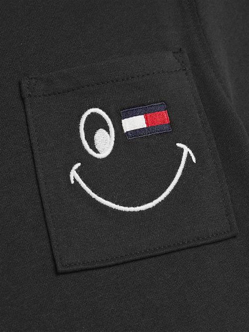 Tommy Hilfiger Recycled Smiley Tişört Erkek Çocuk Siyah | TH034NGF