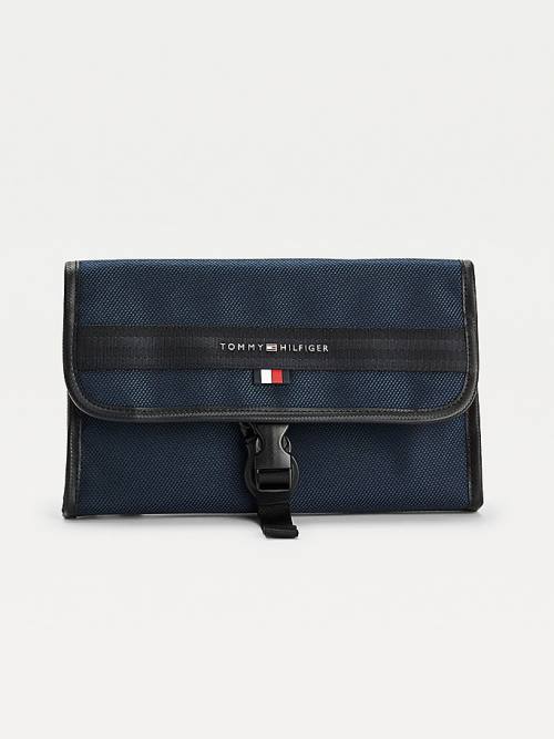 Tommy Hilfiger Recycled Travel Washbag Çanta Erkek Mavi | TH759YLC