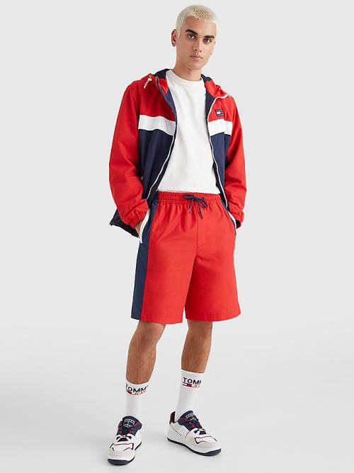 Tommy Hilfiger Relaxed Fit Basketball Şort Erkek Kırmızı | TH504BHT