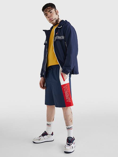 Tommy Hilfiger Relaxed Fit Basketball Şort Erkek Mavi | TH526SIR