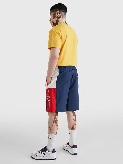 Tommy Hilfiger Relaxed Fit Basketball Şort Erkek Mavi | TH526SIR