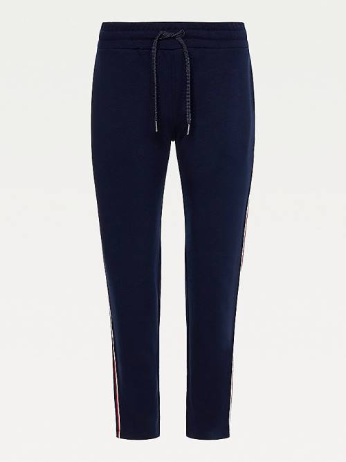 Tommy Hilfiger Relaxed Fit Signature Tape Joggers Pantolon Kadın Mavi | TH562VKM