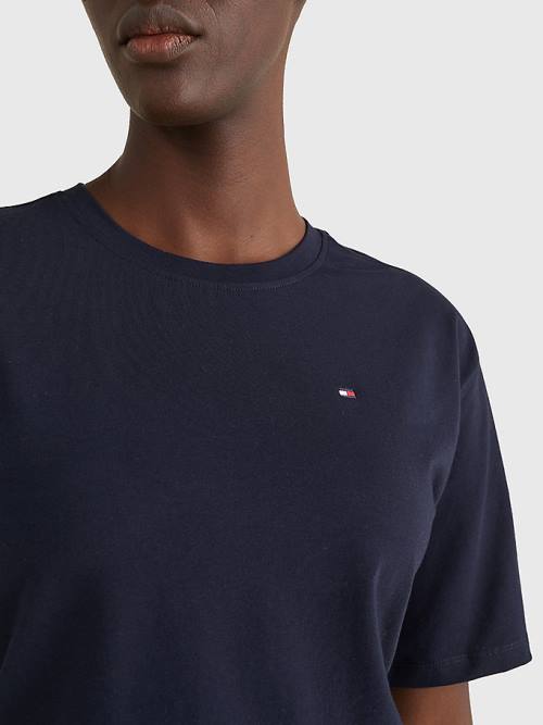 Tommy Hilfiger Relaxed Fit Tişört Kadın Mavi | TH461GCL