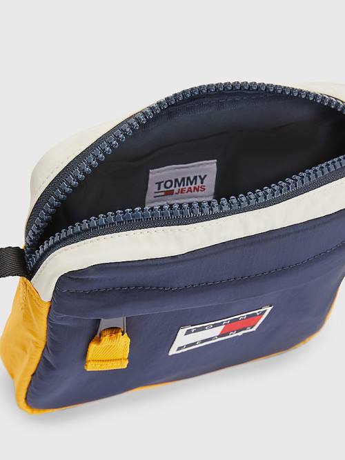 Tommy Hilfiger Repeat Logo Tape Reporter Çanta Erkek Mavi | TH264MQL