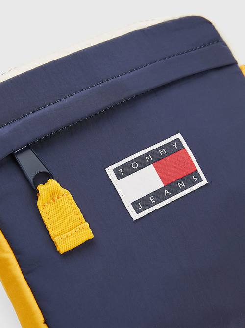 Tommy Hilfiger Repeat Logo Tape Reporter Çanta Erkek Mavi | TH264MQL