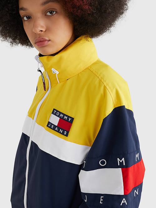 Tommy Hilfiger Reversible Chicago Windbreaker Ceket Erkek Mavi | TH490WQN