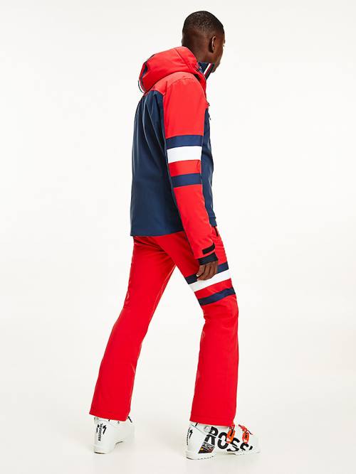 Tommy Hilfiger Rossignol Colour-Blocked Ski Ceket Erkek Kırmızı | TH587LZQ