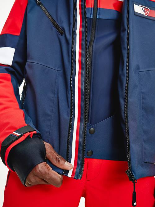 Tommy Hilfiger Rossignol Colour-Blocked Ski Ceket Erkek Kırmızı | TH587LZQ