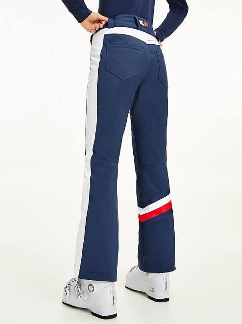 Tommy Hilfiger Rossignol Colour-Blocked Ski Pantolon Kadın Mavi | TH876VZF