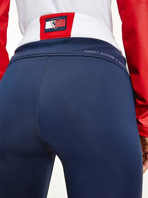 Tommy Hilfiger Rossignol Colour-Blocked Ski Pantolon Kadın Mavi | TH918VXN