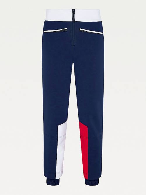 Tommy Hilfiger Rossignol Colour-Blocked Ski Pantolon Kadın Mavi | TH918VXN