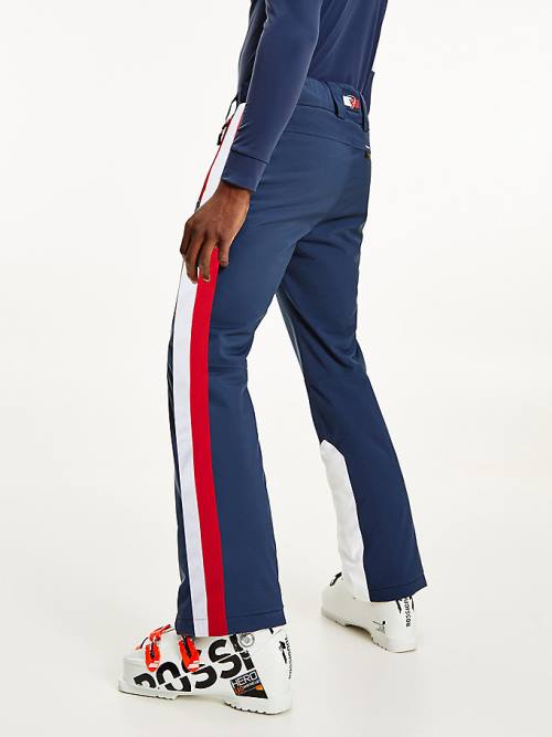 Tommy Hilfiger Rossignol Contrast Stripe Ski Pantolon Erkek Mavi | TH943LBZ