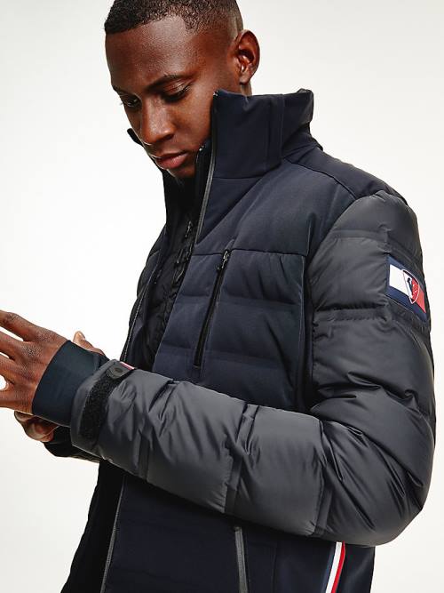 Tommy Hilfiger Rossignol Padded Contrast Ski Ceket Erkek Siyah | TH298JEV