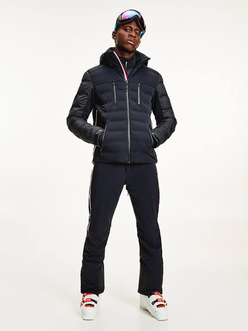 Tommy Hilfiger Rossignol Padded Contrast Ski Ceket Erkek Siyah | TH298JEV