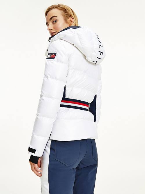 Tommy Hilfiger Rossignol Tonal Ski Ceket Kadın Beyaz | TH028FYS