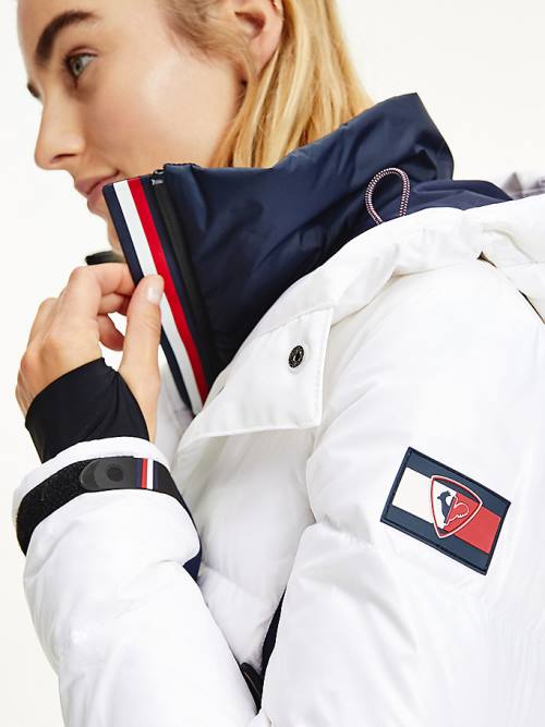 Tommy Hilfiger Rossignol Tonal Ski Ceket Kadın Beyaz | TH028FYS